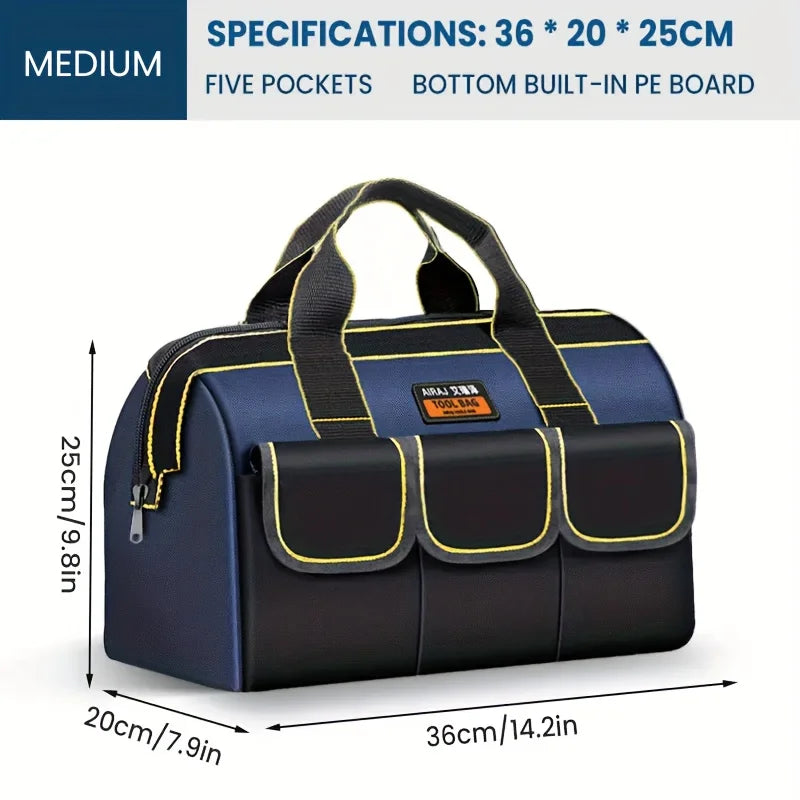 AIRAJ 1680D Multifunctional Tool Bags Oxford Cloth Electrician Bags Waterproof and Wear-Resistant High Capacity Storage Bags