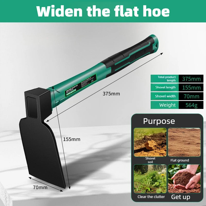 BAOLIAN Gardening Tool Sets Shovel Hoe Harrow with Anti Slip Rubber Handle Garden Lawn Farmland Transplant Gardening Bonsai Tool