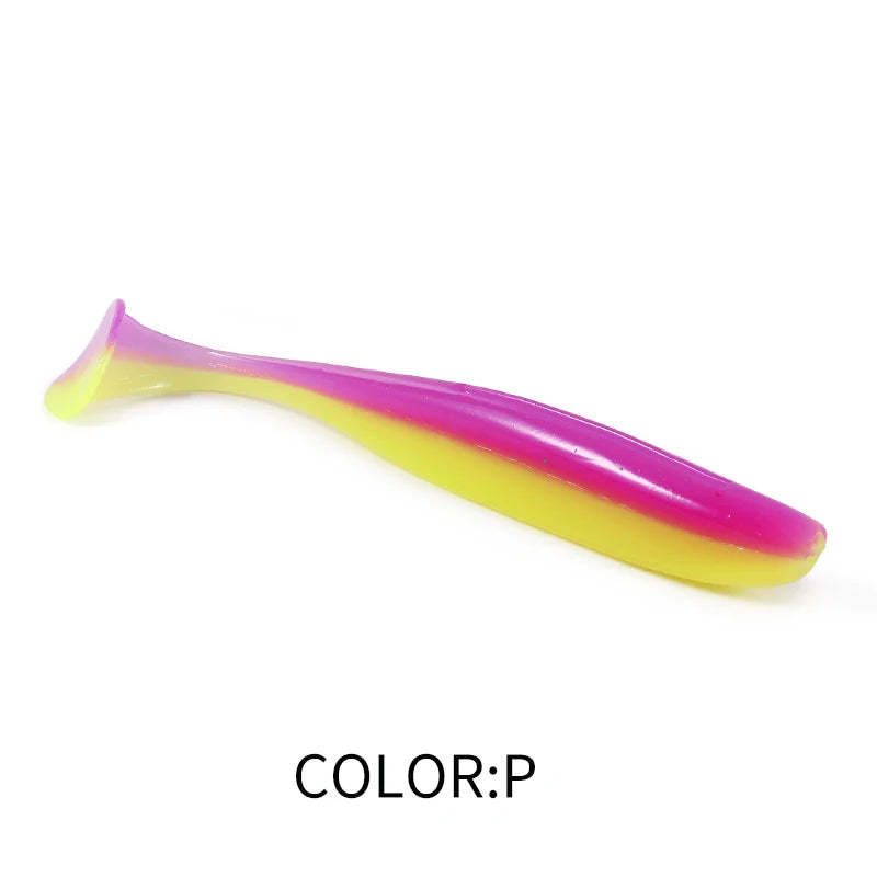 2020 NEW Supercontinent Soft Lures Baits Fishing Lure Leurre Shad Double Color Silicone Bait T Tail