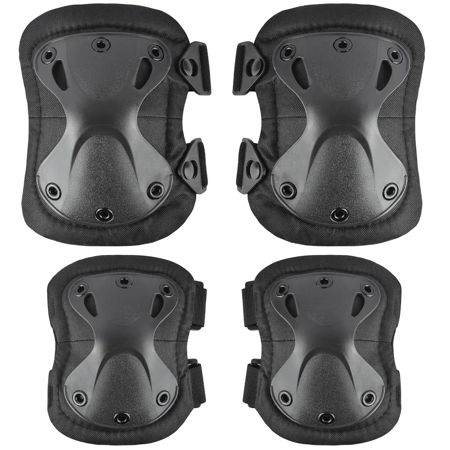 Tactical Combat Knee & Elbow Protective Pads Set for Outdoor CS Paintball Game Cycling Safety Skateboarding Gear Skates Knee Pro