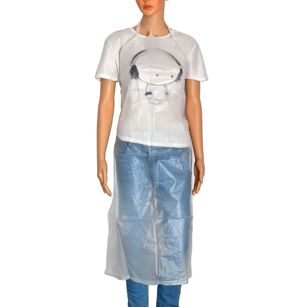 PVC Apron Waterproof Oil-proof Transparent For Kitchen Housework Restaurant Coffee Shop Butcher Farm Pasture Clean Tool 110x65cm