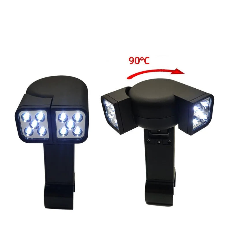 Double Head Grill Lights Heat Resistant Multifunctional Night Fishing LED Lamp For BBQ Super-Bright Flexible Portable Rotatable