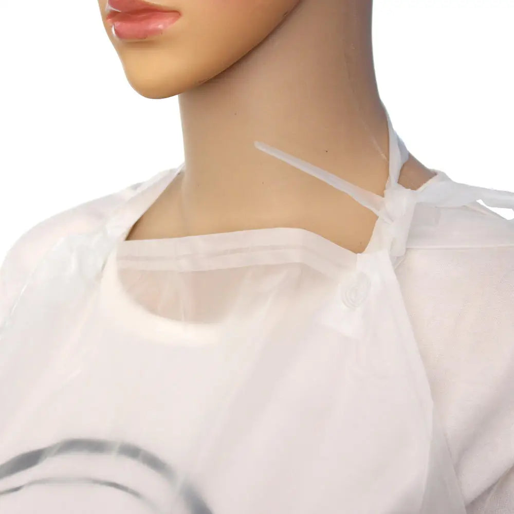 PVC Apron Waterproof Oil-proof Transparent For Kitchen Housework Restaurant Coffee Shop Butcher Farm Pasture Clean Tool 110x65cm