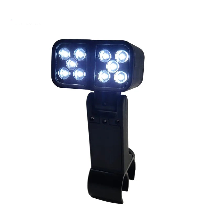 Double Head Grill Lights Heat Resistant Multifunctional Night Fishing LED Lamp For BBQ Super-Bright Flexible Portable Rotatable