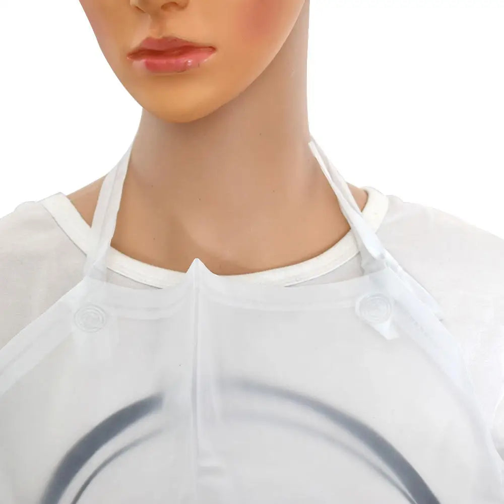 PVC Apron Waterproof Oil-proof Transparent For Kitchen Housework Restaurant Coffee Shop Butcher Farm Pasture Clean Tool 110x65cm