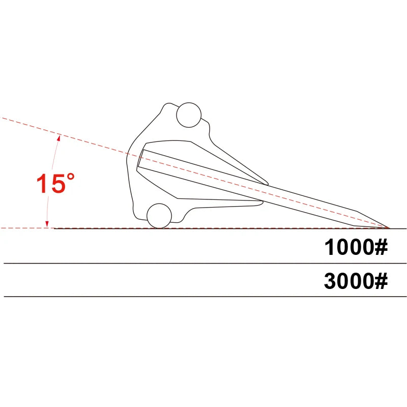 2in1 Professional Sharpening stones Knife sharpener Double-side Whetstone Grinder stone Watster stone Bamboo base Angle guide