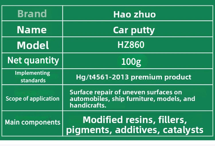 Automotive fast-drying atomic gray curing agent car putty sheet metal gray dented high-temperature resistant special car paint