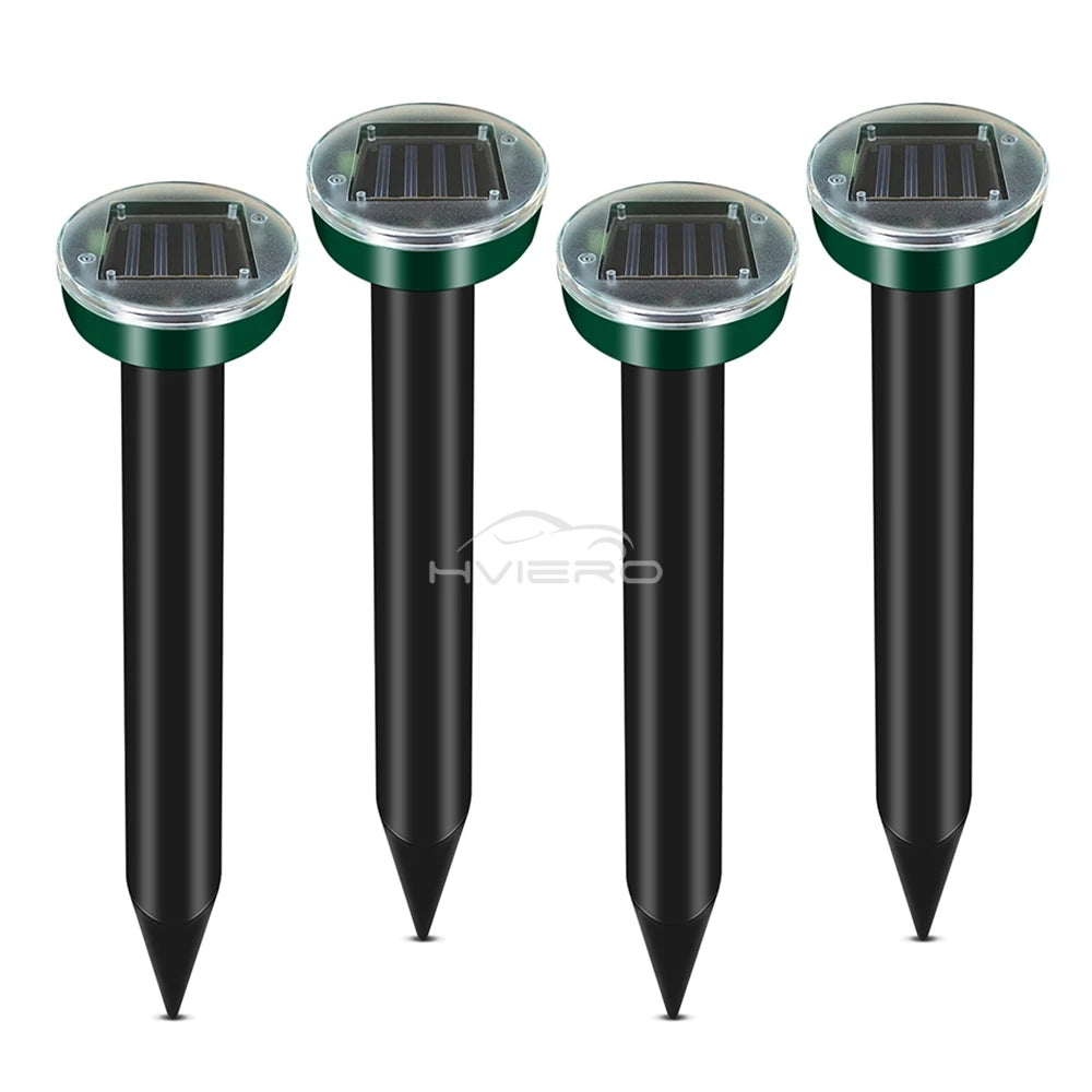 1/2/4/8 Solar Powered Ultrasonic Sonic  Mole Pest Rodent Repeller Repellent Yard Outdoor Lamp Backyard Farmland Mouse Repeller