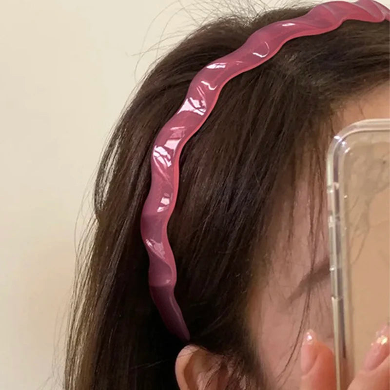Cute Candy Jelly Color Hairbands with Tooth for Women Girls Anti-Skid Hairband Wash Face Hair Bands Korean Hair Accessories