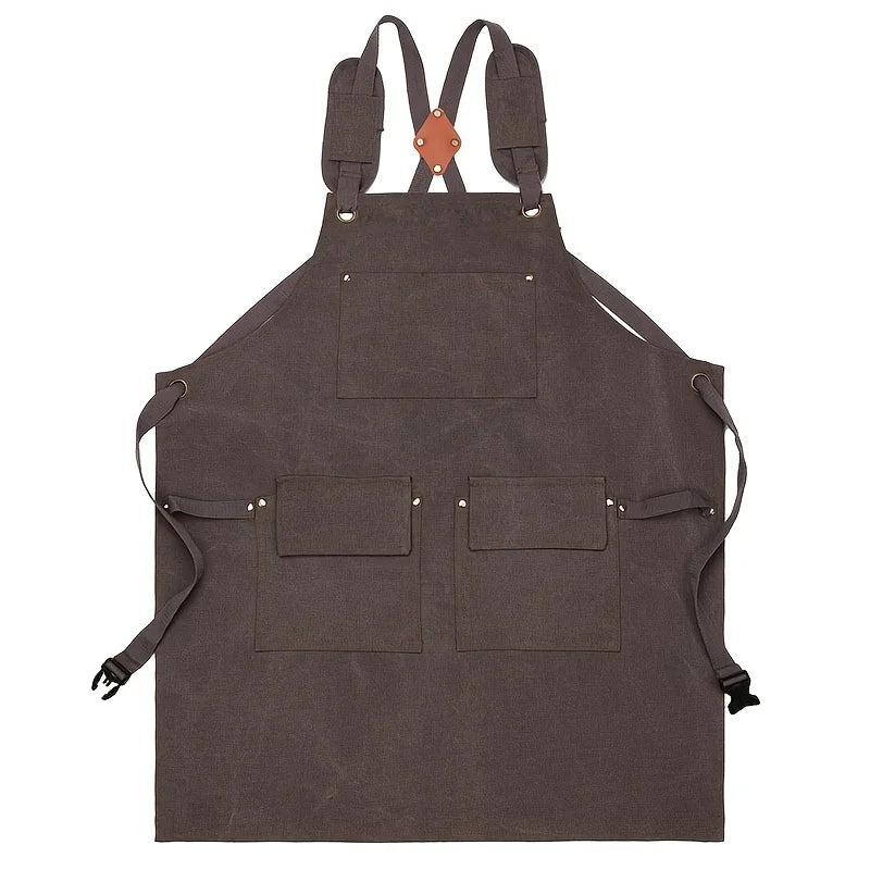 Good Thickened High Quality Cotton Canvas Summer Waterproof Apron Catering Shop Kitchen Home Gardening Commercial Waist Apron