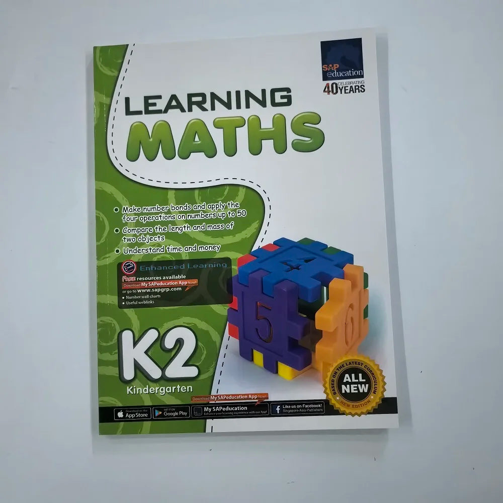SAP Learning Mathematics Book Children Learn Math Books Singapore Primary School Mathematics Textbook