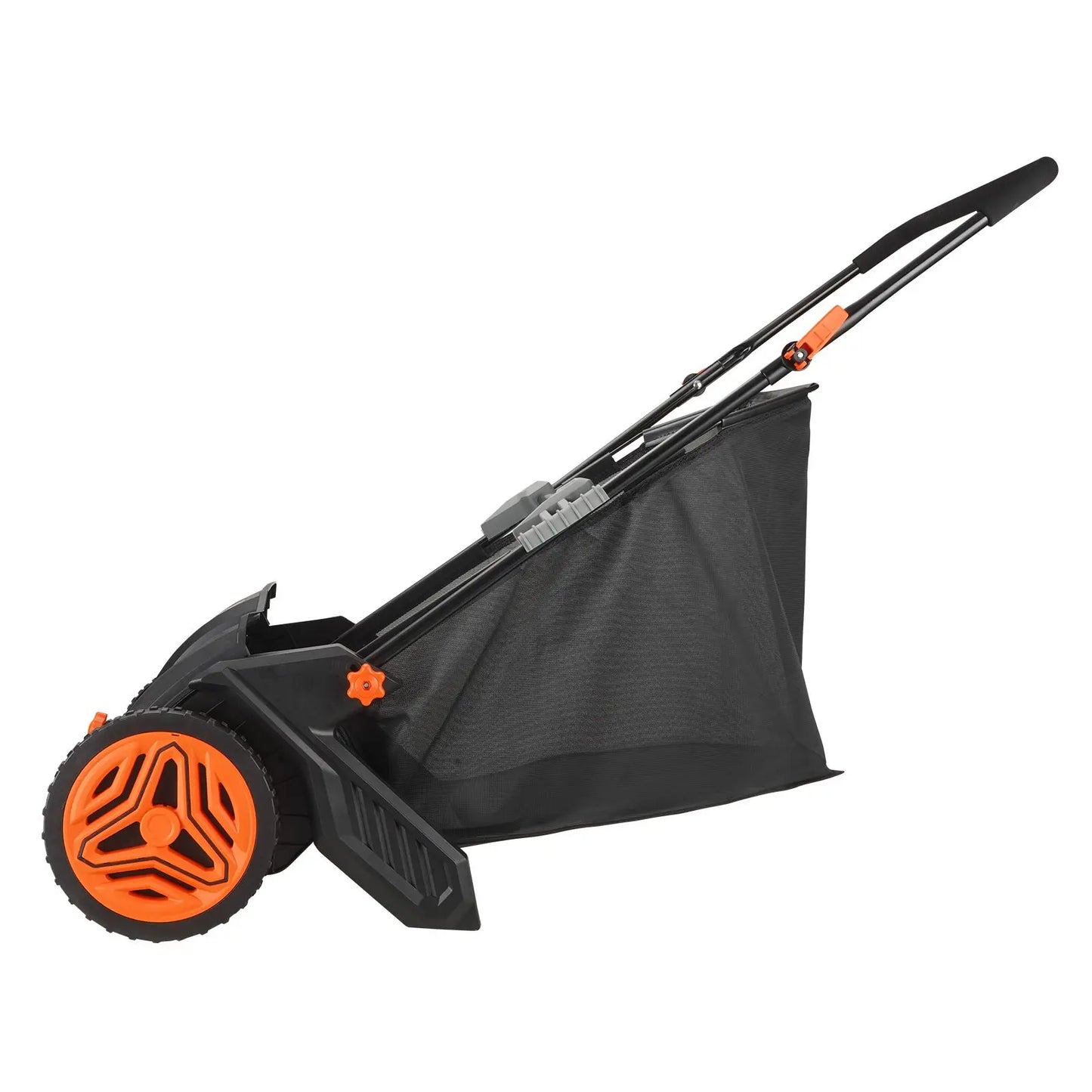 Push Lawn Sweeper 21 inch Heavy-Duty Thickened Steel Leaf And Grass Collector with Large 3.5 Cu Large Capacity for Easy Cleaning