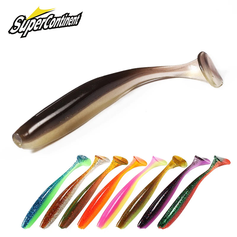 2021 Supercontinent Shiner 50mm 75mm 100mm Fishing Lures Soft Artificial Bait Easy for Hooking Up Big Pike
