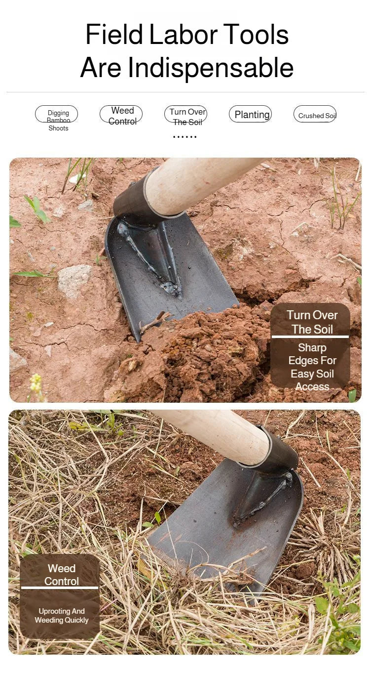 Digging Soil Small Hoe used in Household Outdoor Garden Hoe  Farming Tools for Planting Vegetables and Flowers