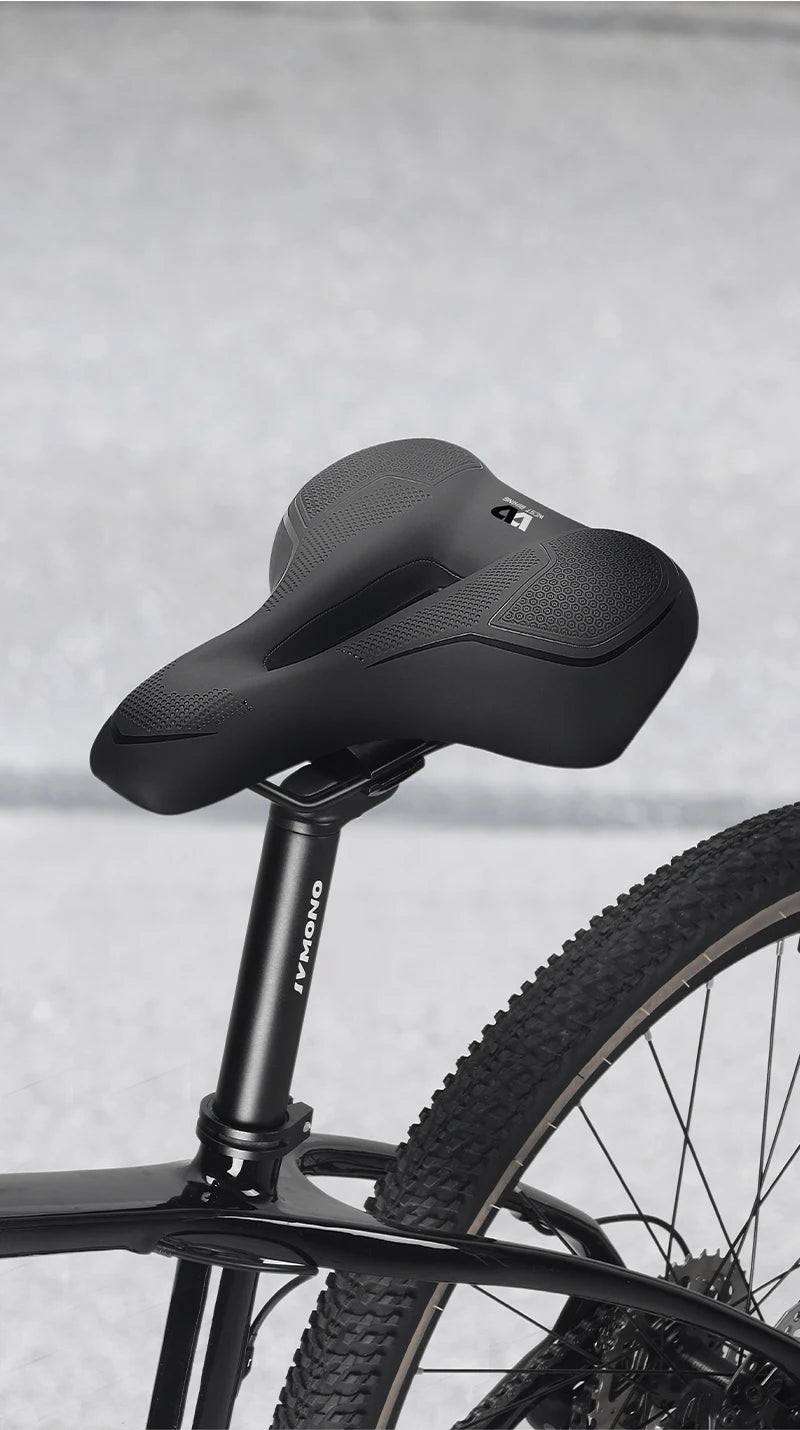 WEST BIKING MTB Bike Bicycle Saddle Rail Hollow Breathable Absorption Rainproof Soft Comfortable Sponge Casual Road Cycling Seat