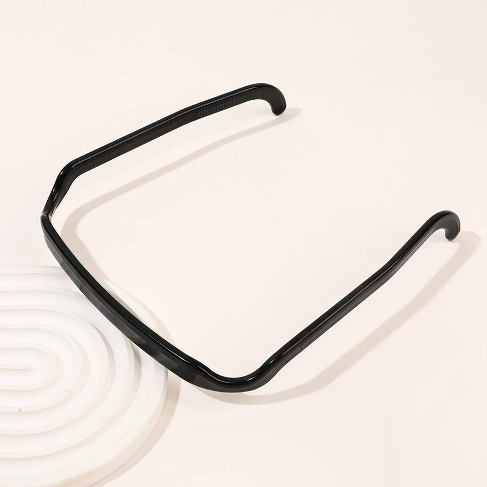1/3pcs Women Square Glasses Headband Coloful Invisible Fixed Hair Clips Wave Curly Hair Ties Temples Headband Accessories