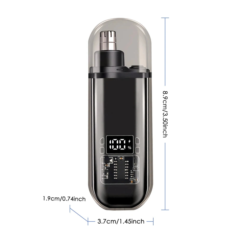3 in 1 Mini Pocket Nose Hair Trimmer Painless Clipper Nose Ears Hair Eyebrow Waterproof Portable Trimmer For Men Women