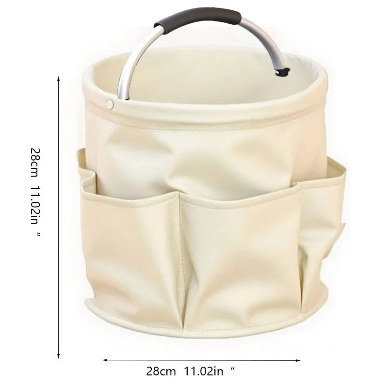 17L Large Storage Organiser Bag Folding Basket Picnic Tote Outdoor Cleaning Caddy with Handle Tool Bag Cleaning Supplies