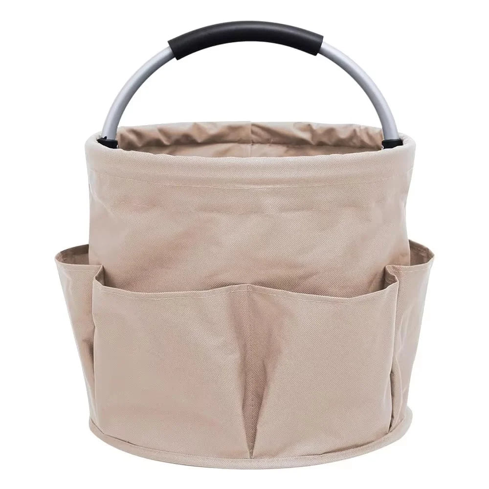 17L Large Storage Organiser Bag Folding Basket Picnic Tote Outdoor Cleaning Caddy with Handle Tool Bag Cleaning Supplies