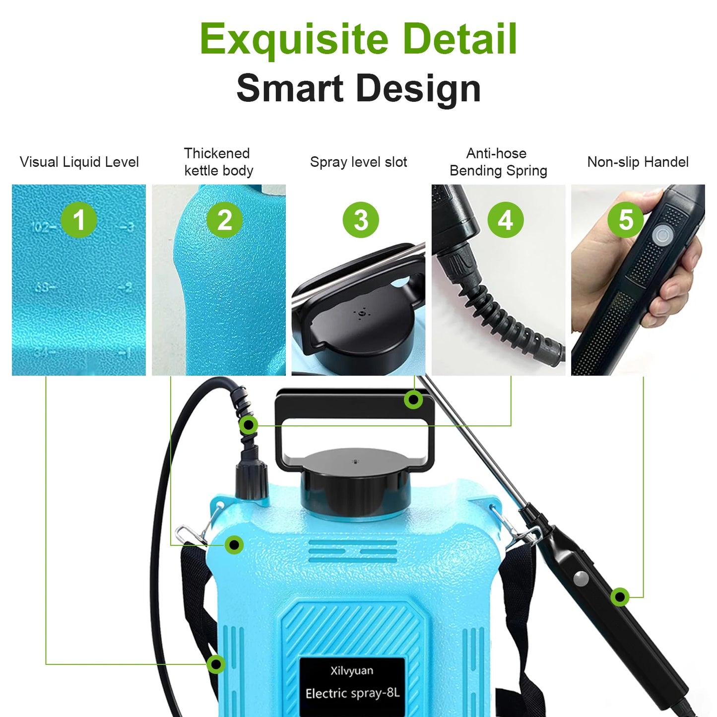 Portable Multi-purpose High Pressure Disinfection Spraying Machine Ultra Long Endurance Electric Sprayer for Farms Orchard 5L/8L