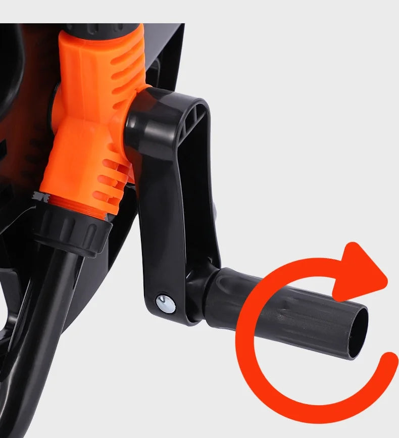 DIY Hose Reel Portable Water Pipe Storage Rack Single Arm Pipe Coiler Garden Supplies