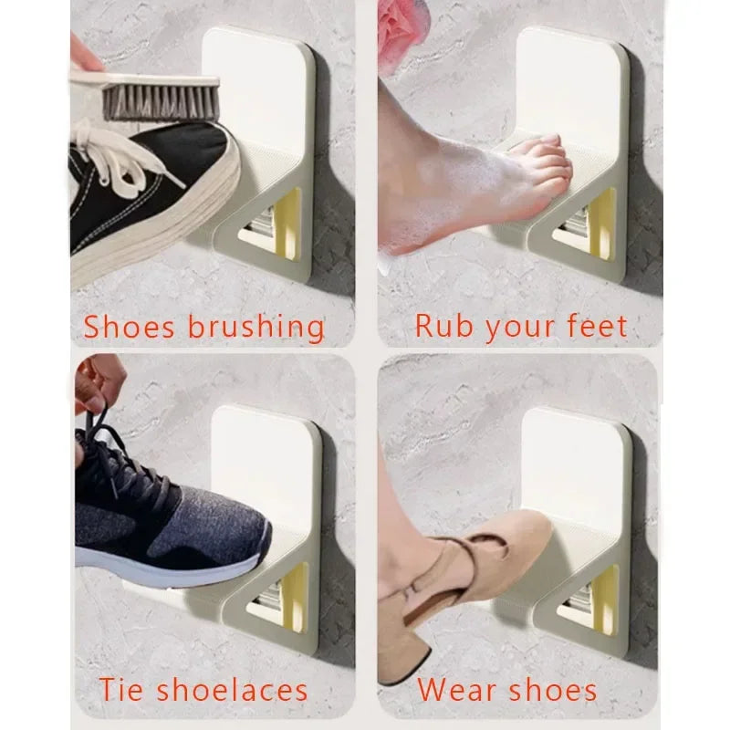 Perforation-free Bathroom, Easy-to-place Footstool, Tools for Cleaning The Body, and Bath Accessories for Foot Massage