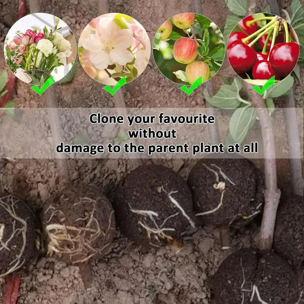 5/8/12cm Air Layering Pods Plant Rooting Ball High Pressure Propagation Root Grow Box Graft Breeding Case Planting Nursery Pot