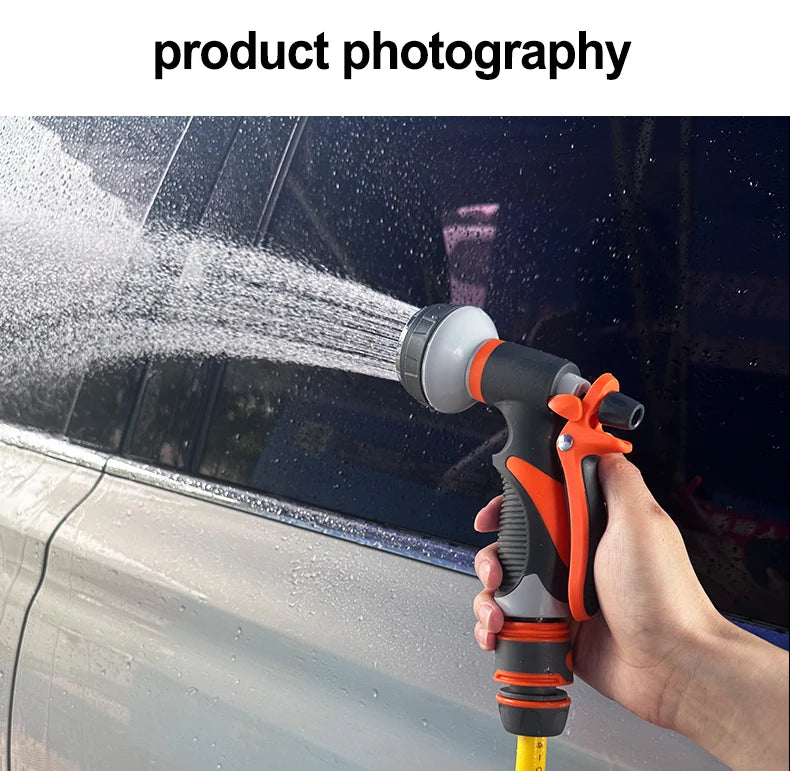 Car wash gun Spray Lawn Watering Multi-Function Car Wash High Pressure Durable Hand-Held Tools Hose Sprinkle Nozzle Garden