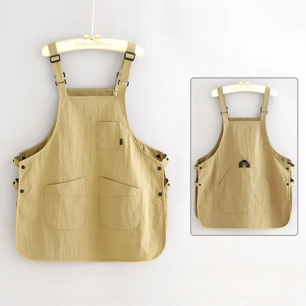 New Japanese Style Catering Workwear Apron Waterproof Stain Resistant Working Overalls Household Work Clothes for Cafe Barber