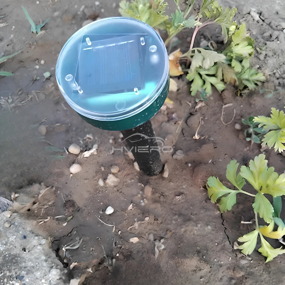 1/2/4/8 Solar Powered Ultrasonic Sonic  Mole Pest Rodent Repeller Repellent Yard Outdoor Lamp Backyard Farmland Mouse Repeller