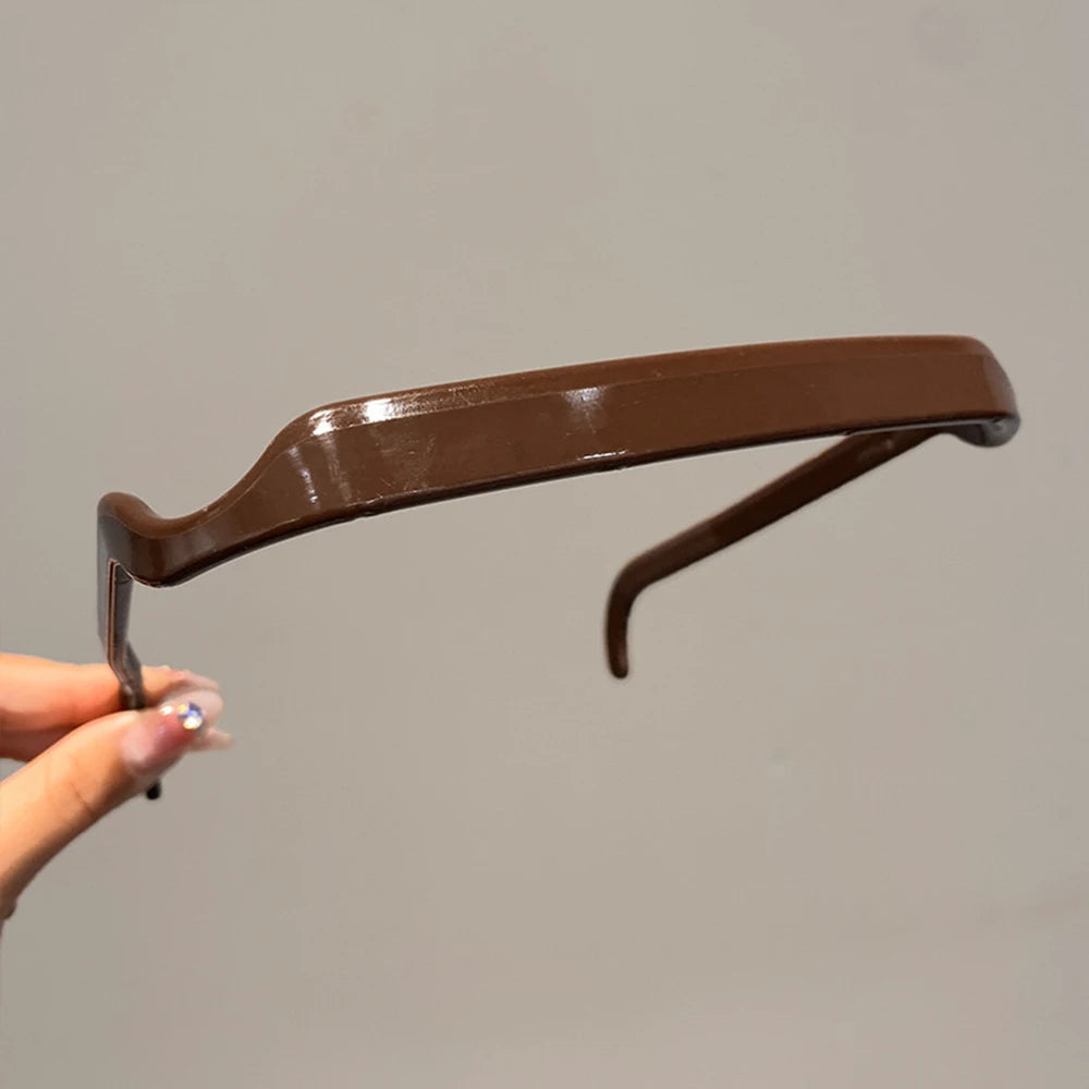 1/3pcs Women Square Glasses Headband Coloful Invisible Fixed Hair Clips Wave Curly Hair Ties Temples Headband Accessories