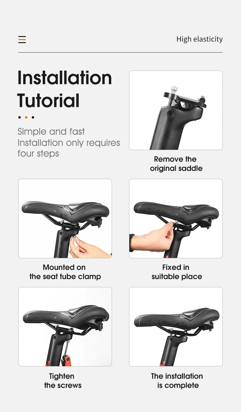 WEST BIKING MTB Bike Bicycle Saddle Rail Hollow Breathable Absorption Rainproof Soft Comfortable Sponge Casual Road Cycling Seat