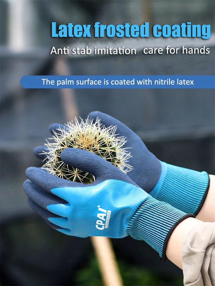 Anti-Stab Anti-Prick Waterproof Gardening Gloves for Rose Planting Weeding Digging Seaside Picking Florist Gardener