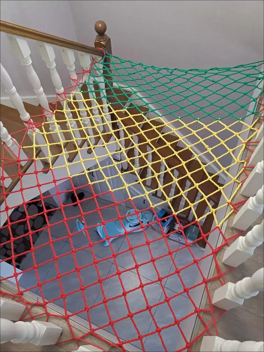 Colorful Nylon Mesh Child Safety Net Anti Falling Net Balcony Window Staircase Deck Football Field Fence Protection Baby Cat Dog