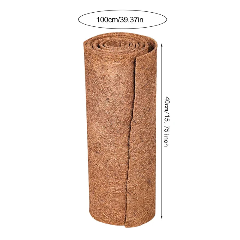 Coconut Liner Sheet Coco Plant Fiber Roll Natural Carpet Mat Reptile Bedding Supplies Winter Insulation Flowerpot Basket Supply