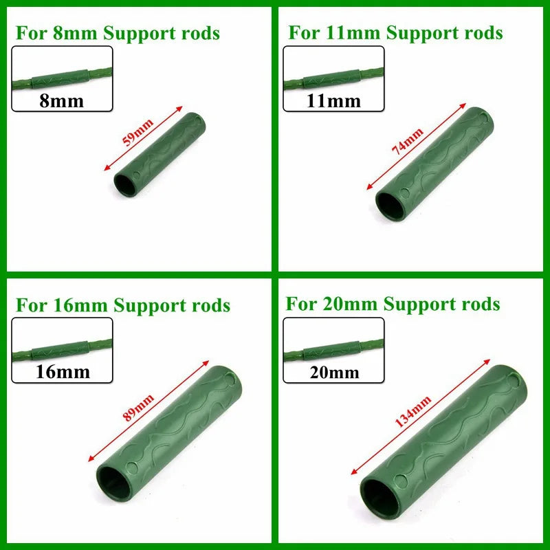 10PCS Plant Support Universal Plastic Clips Fixed Connector Pillars , 8/11/16/20mm Diameter Fastener Adjustable Accessories