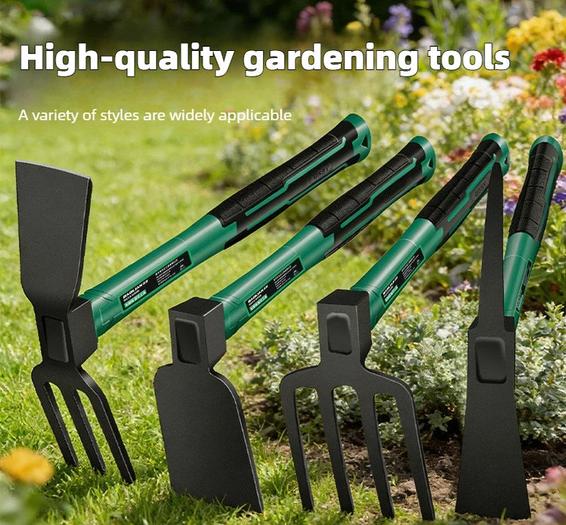 BAOLIAN Gardening Tool Sets Shovel Hoe Harrow with Anti Slip Rubber Handle Garden Lawn Farmland Transplant Gardening Bonsai Tool
