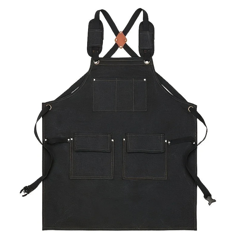 Good Thickened High Quality Cotton Canvas Summer Waterproof Apron Catering Shop Kitchen Home Gardening Commercial Waist Apron