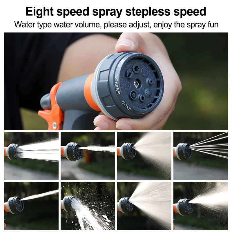 Car wash gun Spray Lawn Watering Multi-Function Car Wash High Pressure Durable Hand-Held Tools Hose Sprinkle Nozzle Garden