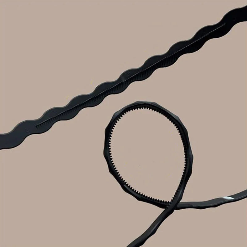 Solid Wave Plastic Hairband For Women Girls Sweet Hair Ornament Headband Hair Hoop Hair Band Fashion Hair Accessories