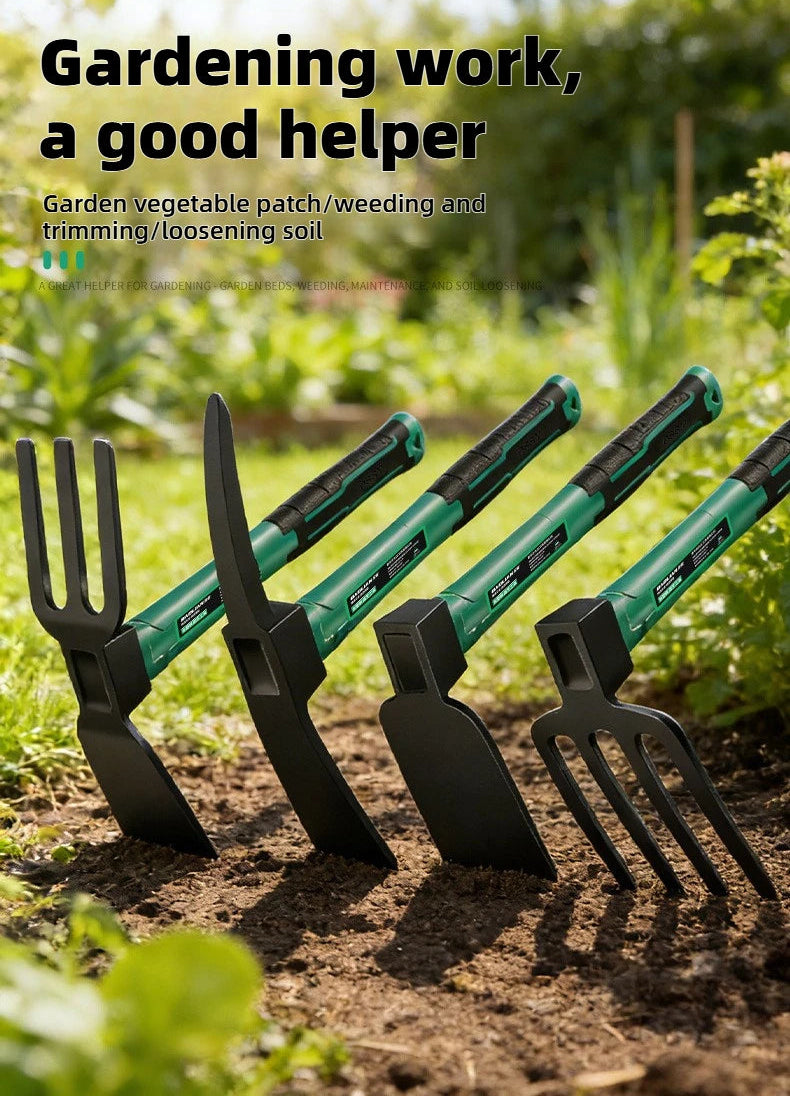 BAOLIAN Gardening Tool Sets Shovel Hoe Harrow with Anti Slip Rubber Handle Garden Lawn Farmland Transplant Gardening Bonsai Tool