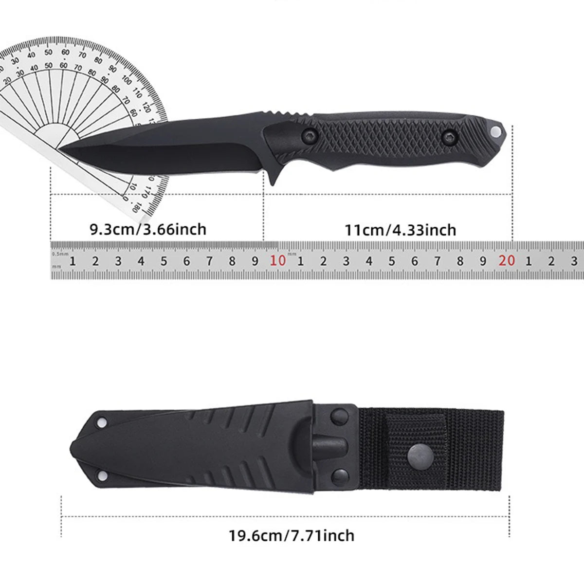 Black Blade Fruit Knife, High-End Multi-Function Knife, Western Knife, Steak Knife, Barbecue Knife, Peeling Knife