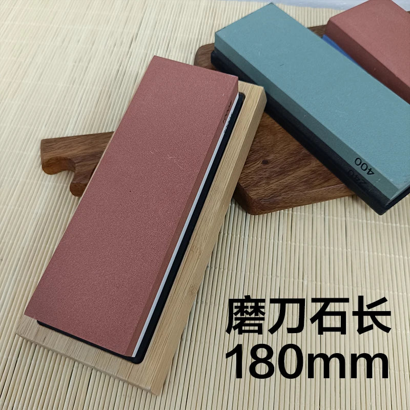Professional Knife Sharpening Stone Kit 400/1000 3000/8000 Grit Non-slip Bamboo Base Double-side Knife Whetstone Angle guide