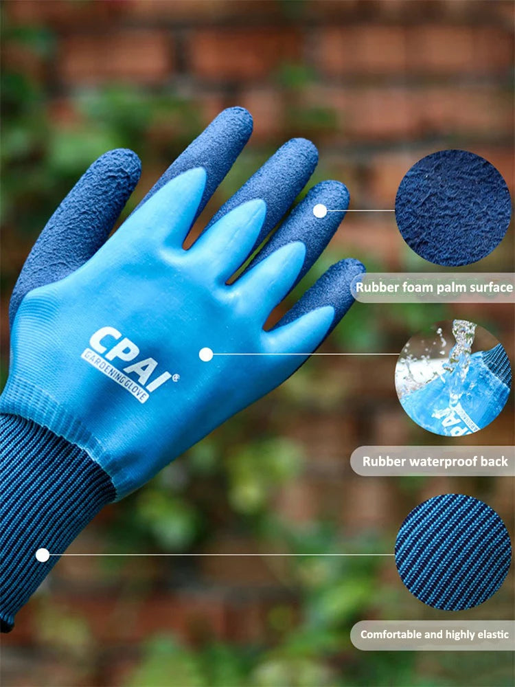 Anti-Stab Anti-Prick Waterproof Gardening Gloves for Rose Planting Weeding Digging Seaside Picking Florist Gardener