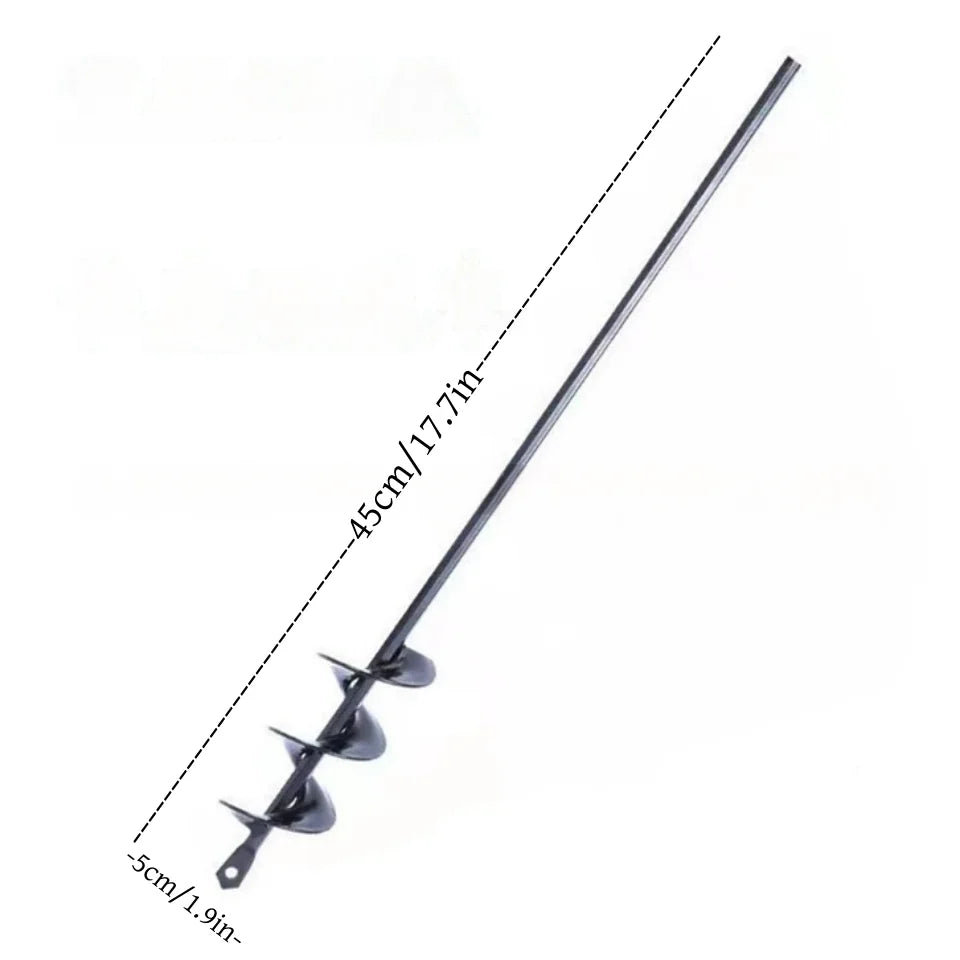 Auger Drill Bit Set for Planting -Spiral Hole Punch, Bits for Easy Planting & Soil Loosening, Compatible with Electric Drills