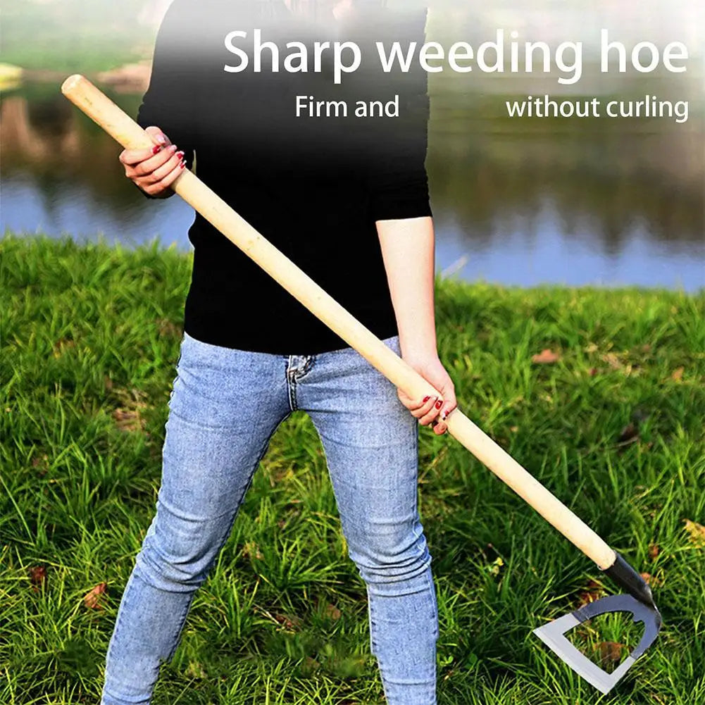 14-26CM Professional Weeding Hoe Handheld Hollow Hoe Thickened Manganese Steel Agricultural Weeding Hoe Planting Vegetable Garde