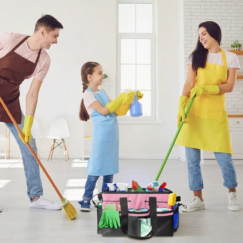 Multifunctional Tool Bag Cleaning Tools Storage Bag Waterproof and Wear-Resistant Large Capacity Oxford Cloth Storage Bags