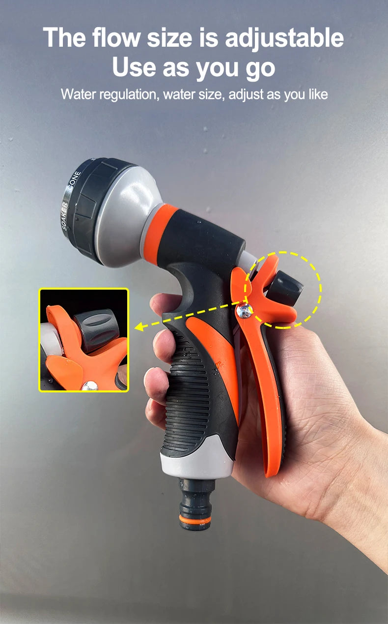 Car wash gun Spray Lawn Watering Multi-Function Car Wash High Pressure Durable Hand-Held Tools Hose Sprinkle Nozzle Garden