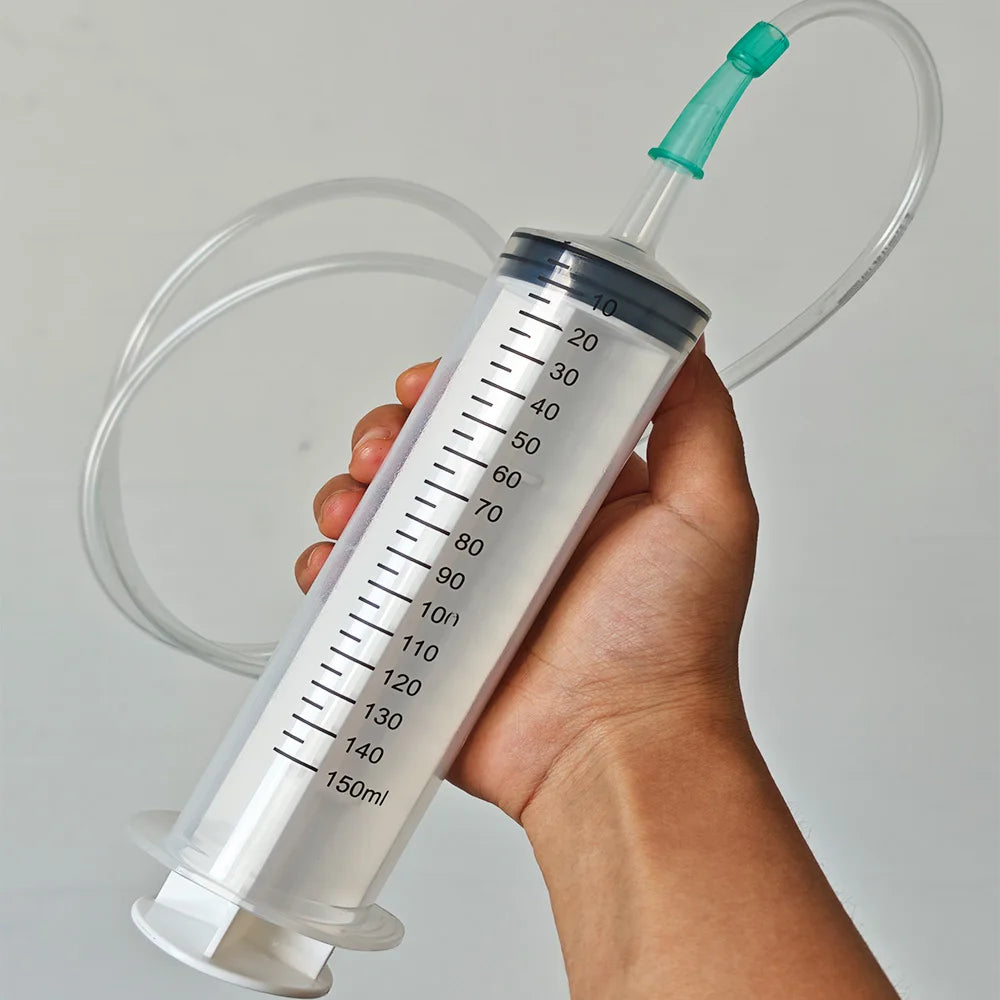 Durable Large Capacity Plastic Syringe 100Ml,150Ml,250Ml, 350ml, 550Ml,1000Ml | Car Oil Extractor Is Suitable for Laboratory Dispensing, Glue Dispensing, Watering, and Veterinary Use.