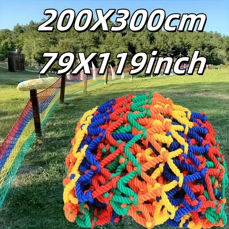 Colorful Nylon Mesh Child Safety Net Anti Falling Net Balcony Window Staircase Deck Football Field Fence Protection Baby Cat Dog